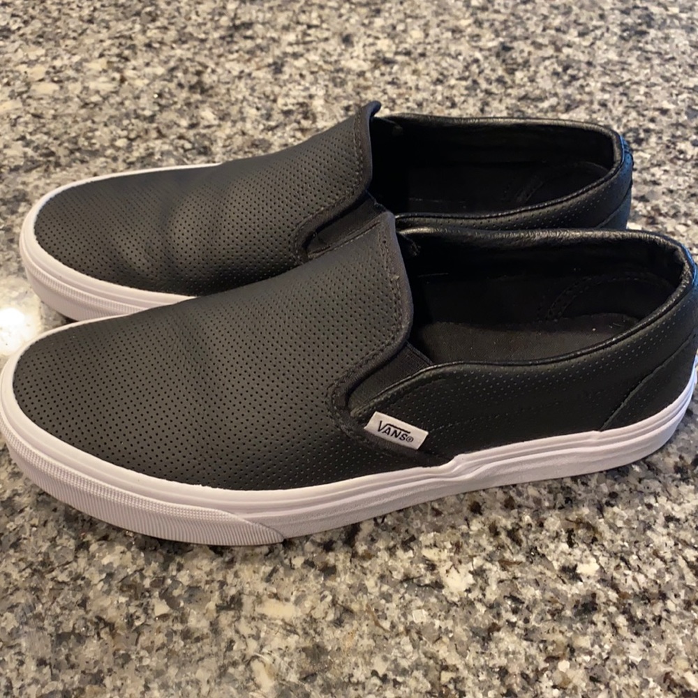 Vans Slip On Leather Perf Skate Shoe